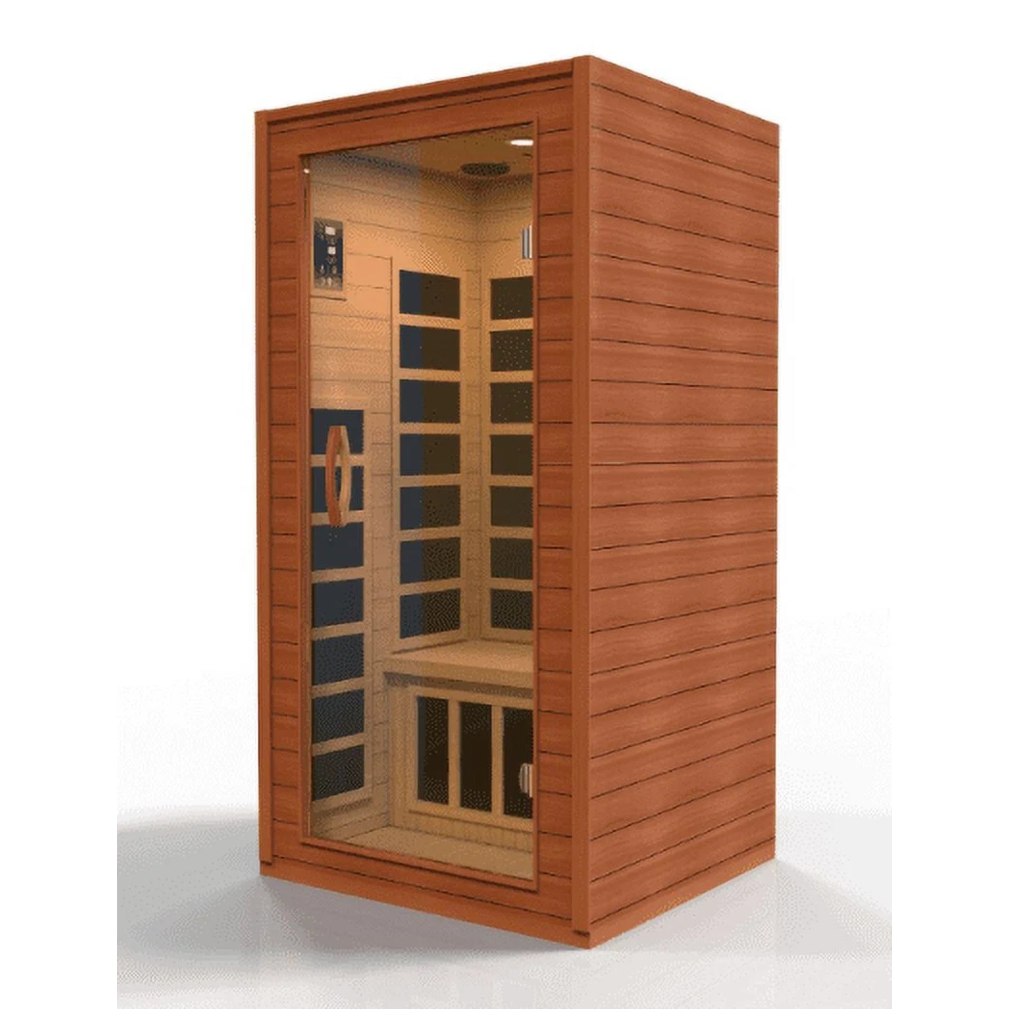 Dynamic Saunas Cordoba Elite 2-Person FAR Infrared Sauna with Canadian Hemlock Wood for Indoor Use