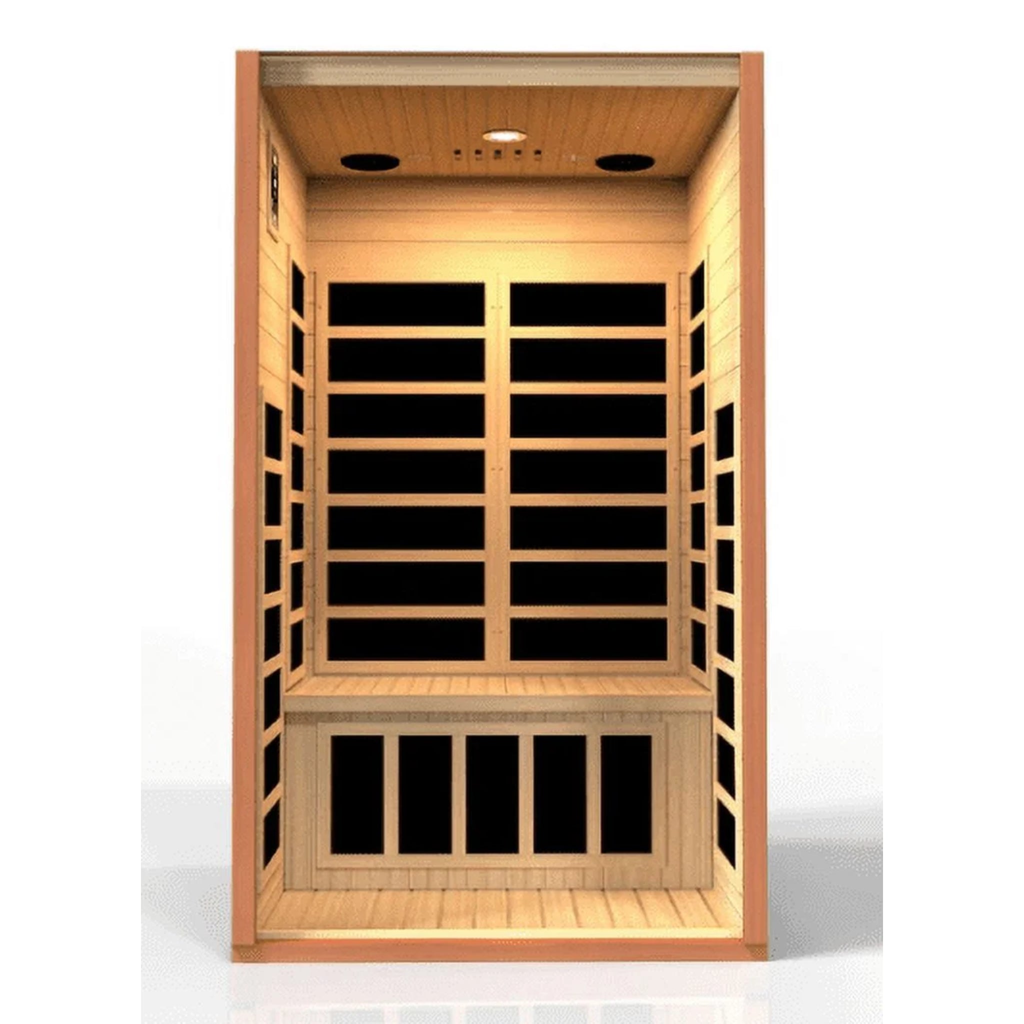 Dynamic Saunas Cordoba Elite 2-Person FAR Infrared Sauna with Canadian Hemlock Wood for Indoor Use