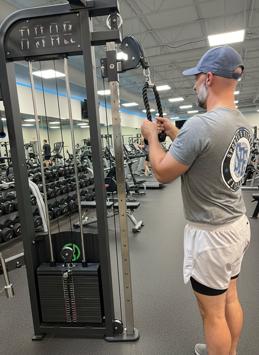 SFE Commercial Functional Trainer with Dual 250lb Weight Stacks
