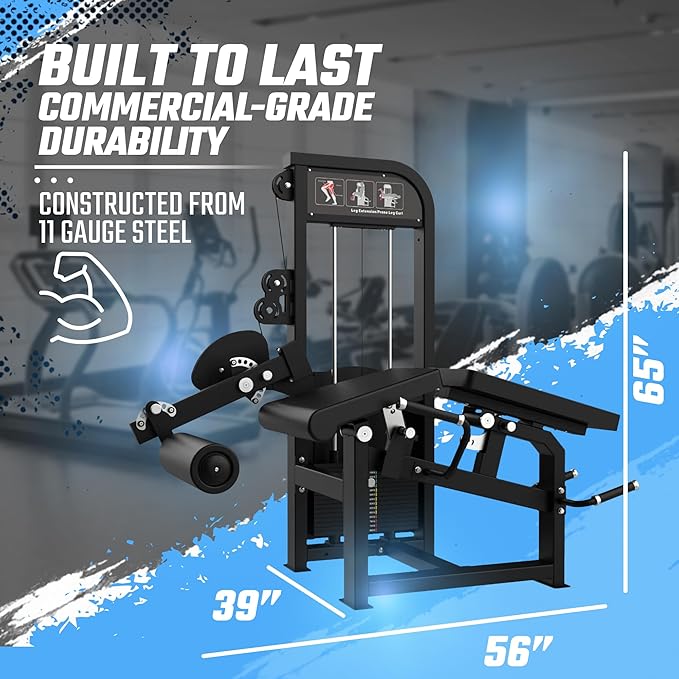 SFE Commercial Leg Extension & Prone Leg Curl Combo with 250lb Weight Stack