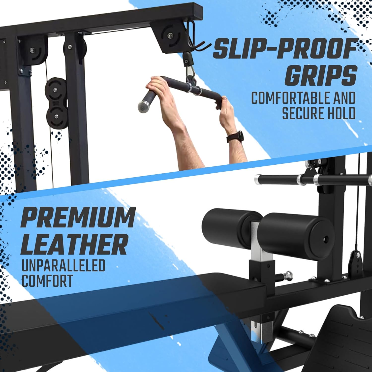 SFE Commercial Lat Pulldown & Low Row Combo with 250lb Weight Stack