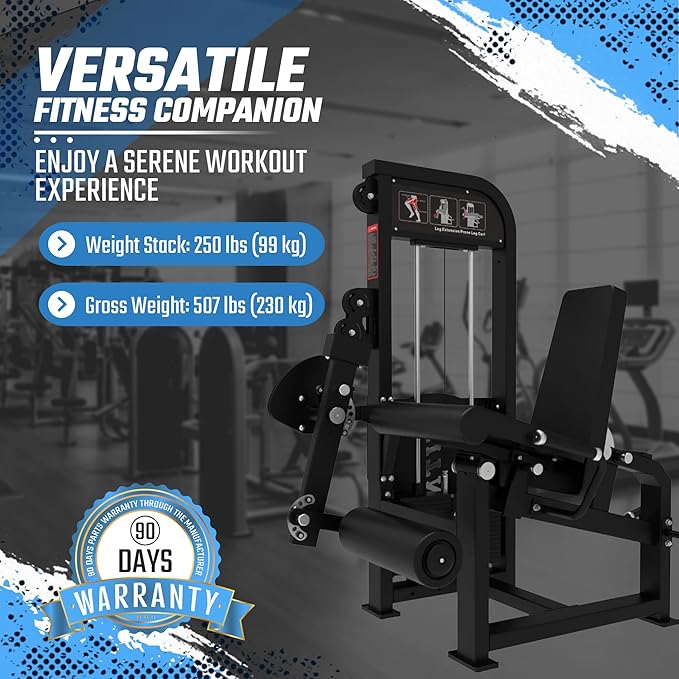 SFE Commercial Leg Extension & Prone Leg Curl Combo with 250lb Weight Stack