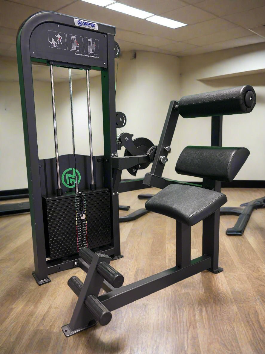 SFE Commercial Back / Abdominal Combo Machine with 250lb Weight Stack