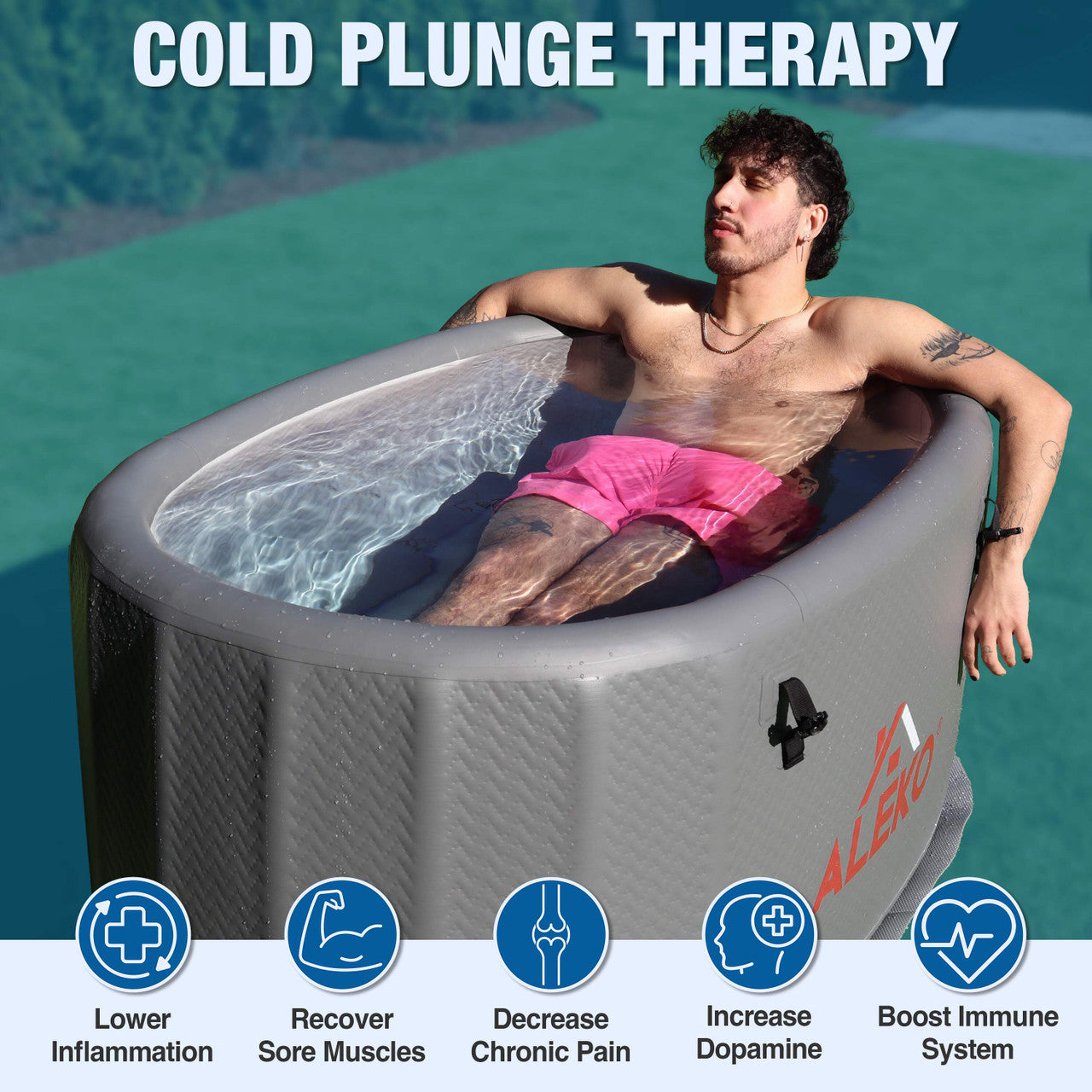 ALEKO Arctica Portable Inflatable Cold Plunge Tub