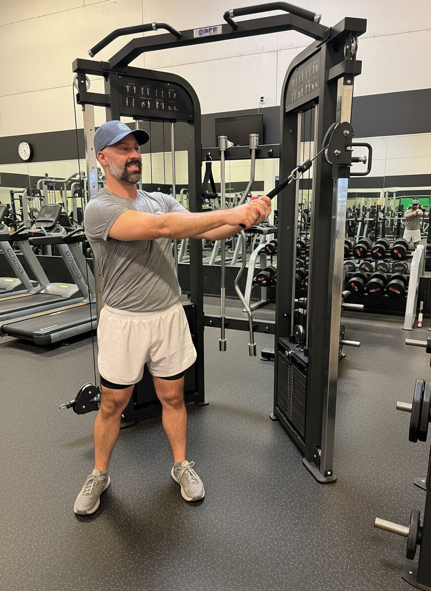 SFE Commercial Functional Trainer with Dual 250lb Weight Stacks