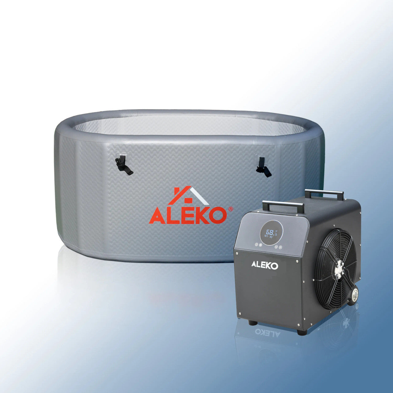 ALEKO Arctica Inflatable Cold Plunge & 1 HP Chiller/Heater Kit