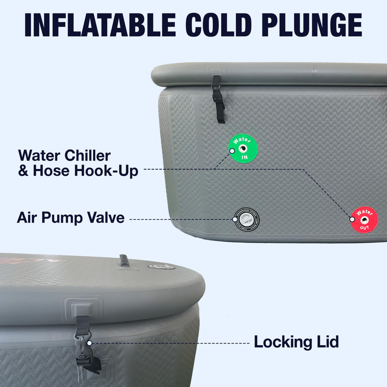 ALEKO Arctica Portable Inflatable Cold Plunge Tub