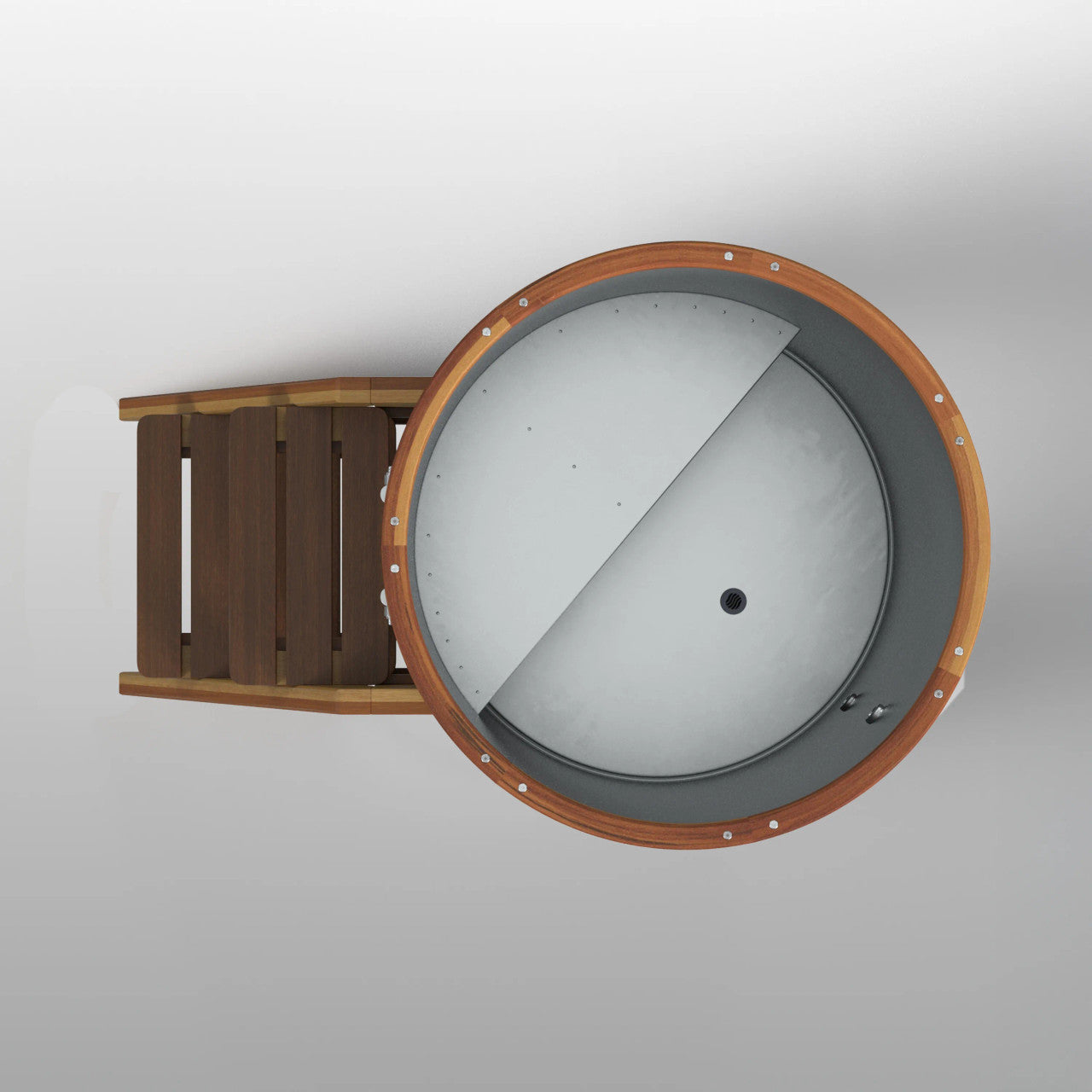 ALEKO Outdoor Wooden Ice Bath & Cold Plunge Tub