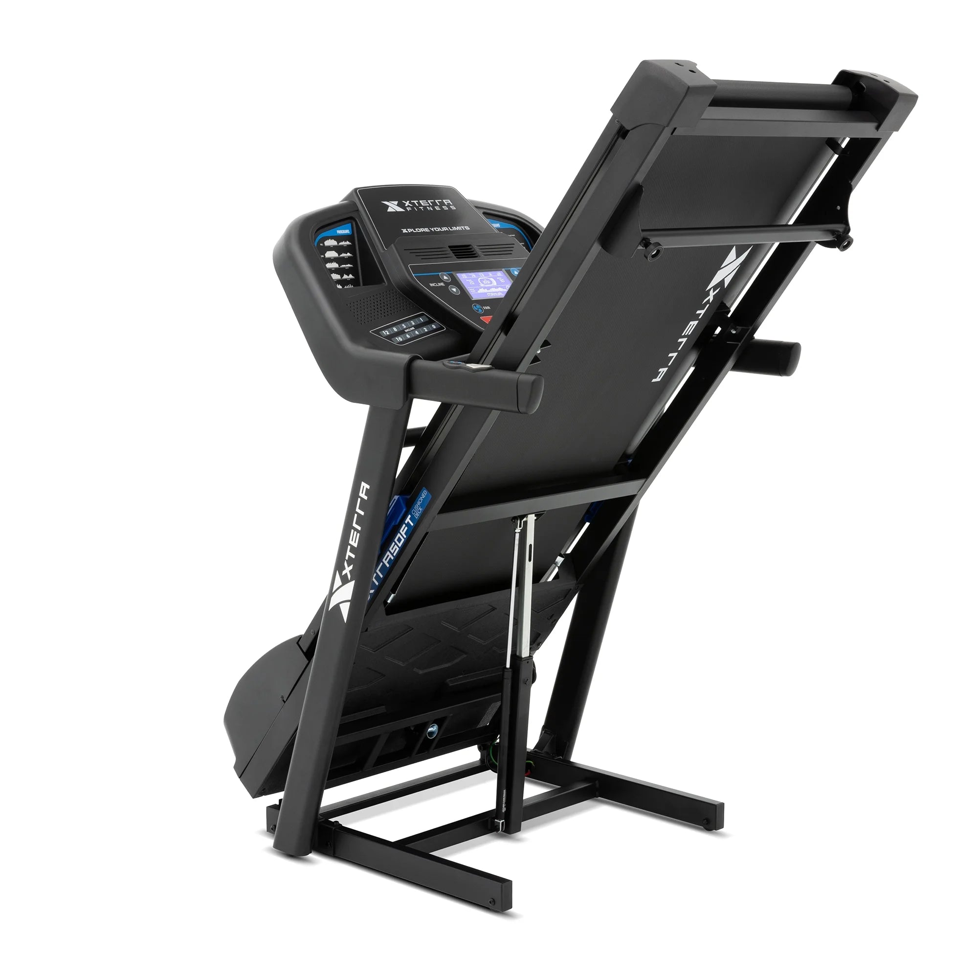 Electric Walking Desk Exercise Treadmill, Blue and Black, 350 Lb