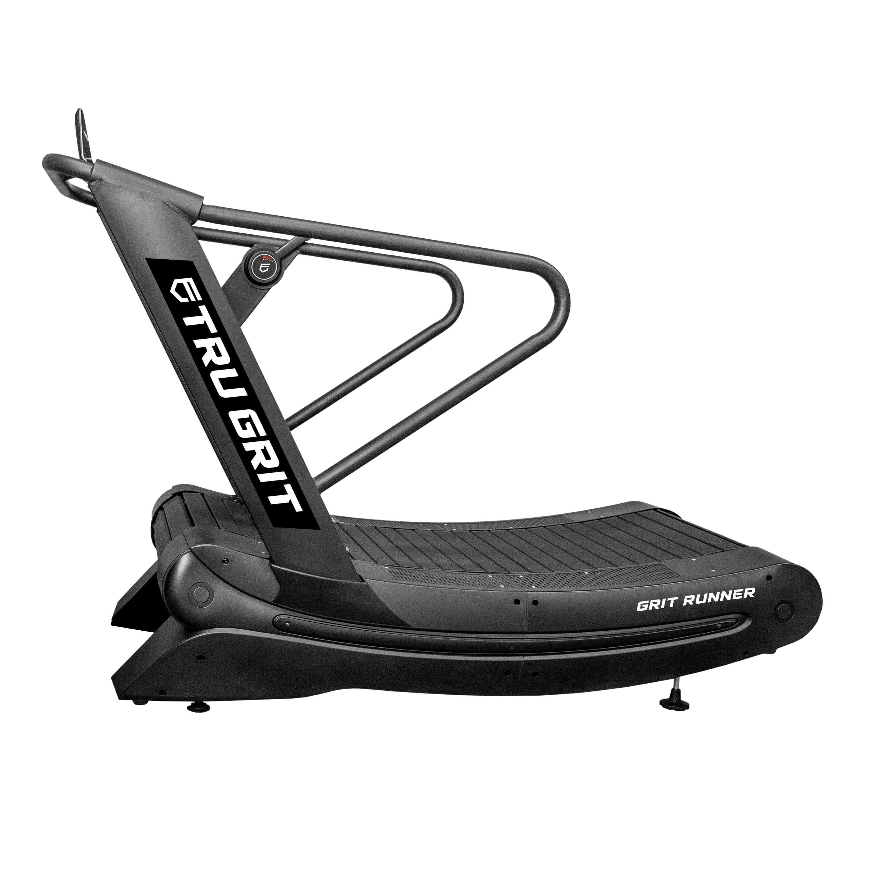 Tru Grit Fitness Grit Runner Curved Manual Treadmill with 6 Resistance Levels for Home and Commercial Training