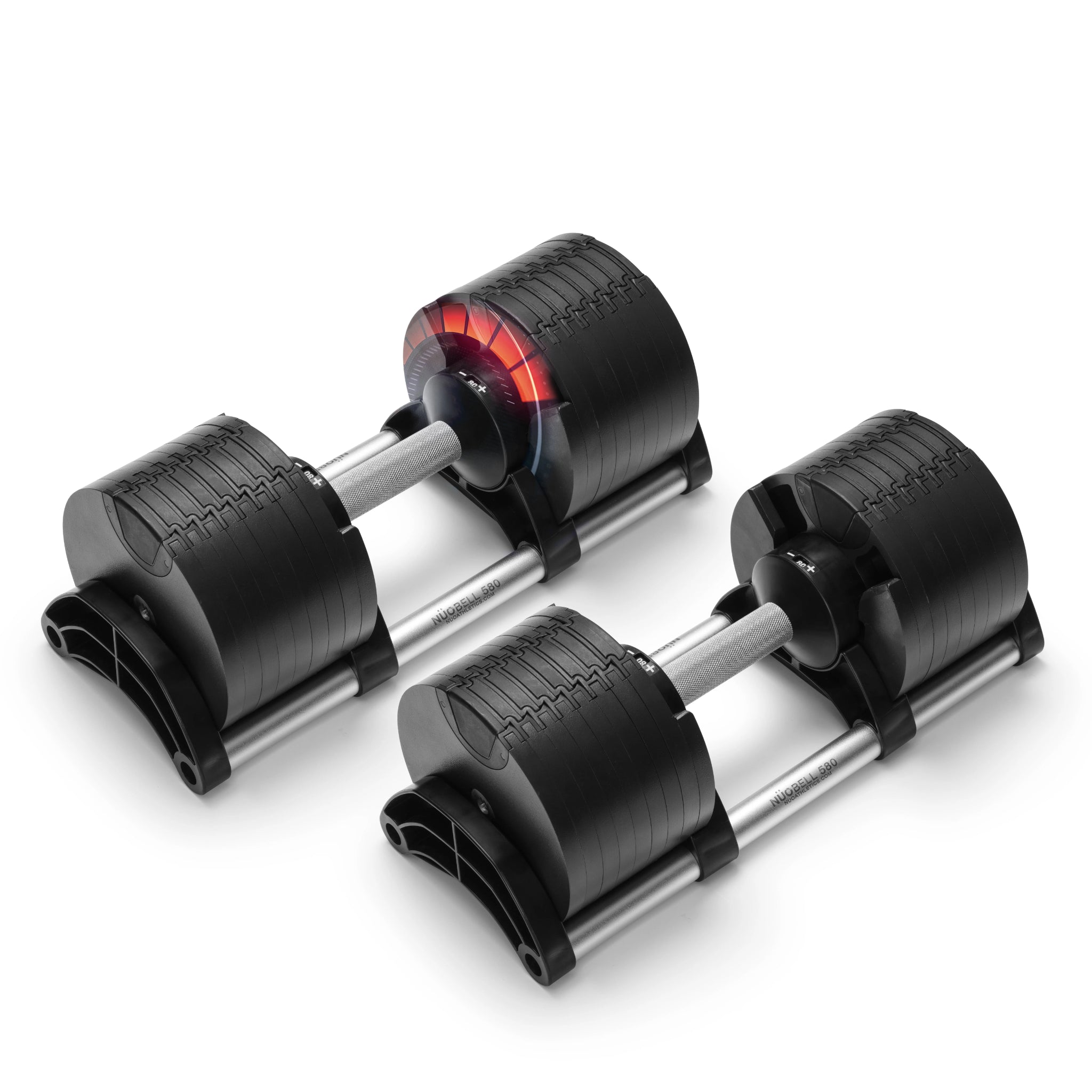Nuobell Adjustable Dumbbells Pair 5–80 lb for Home Gym Strength Training, Twist Handle Weight Adjustment