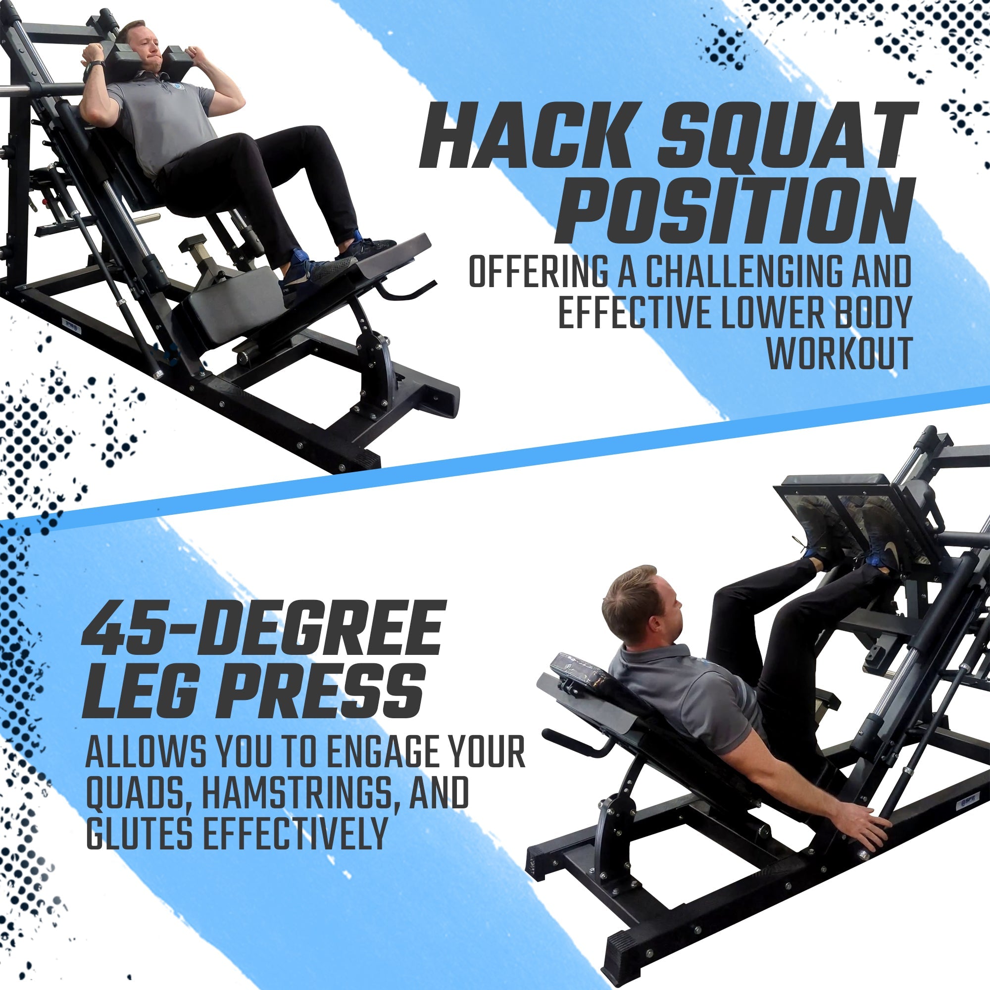 SFE Commercial 45-Degree Leg Press / Hack Squat Combo