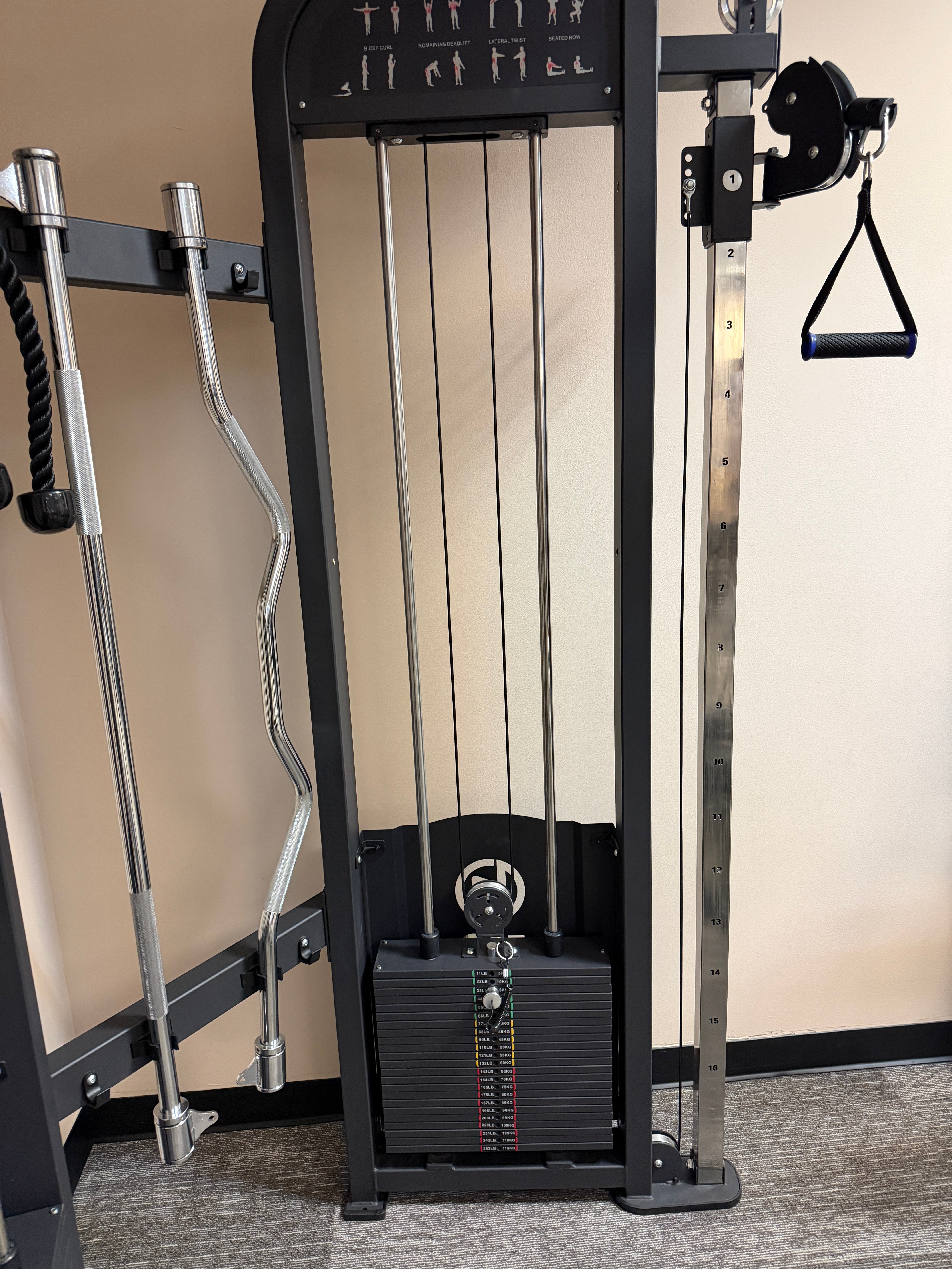 SFE Commercial Functional Trainer with Dual 250lb Weight Stacks