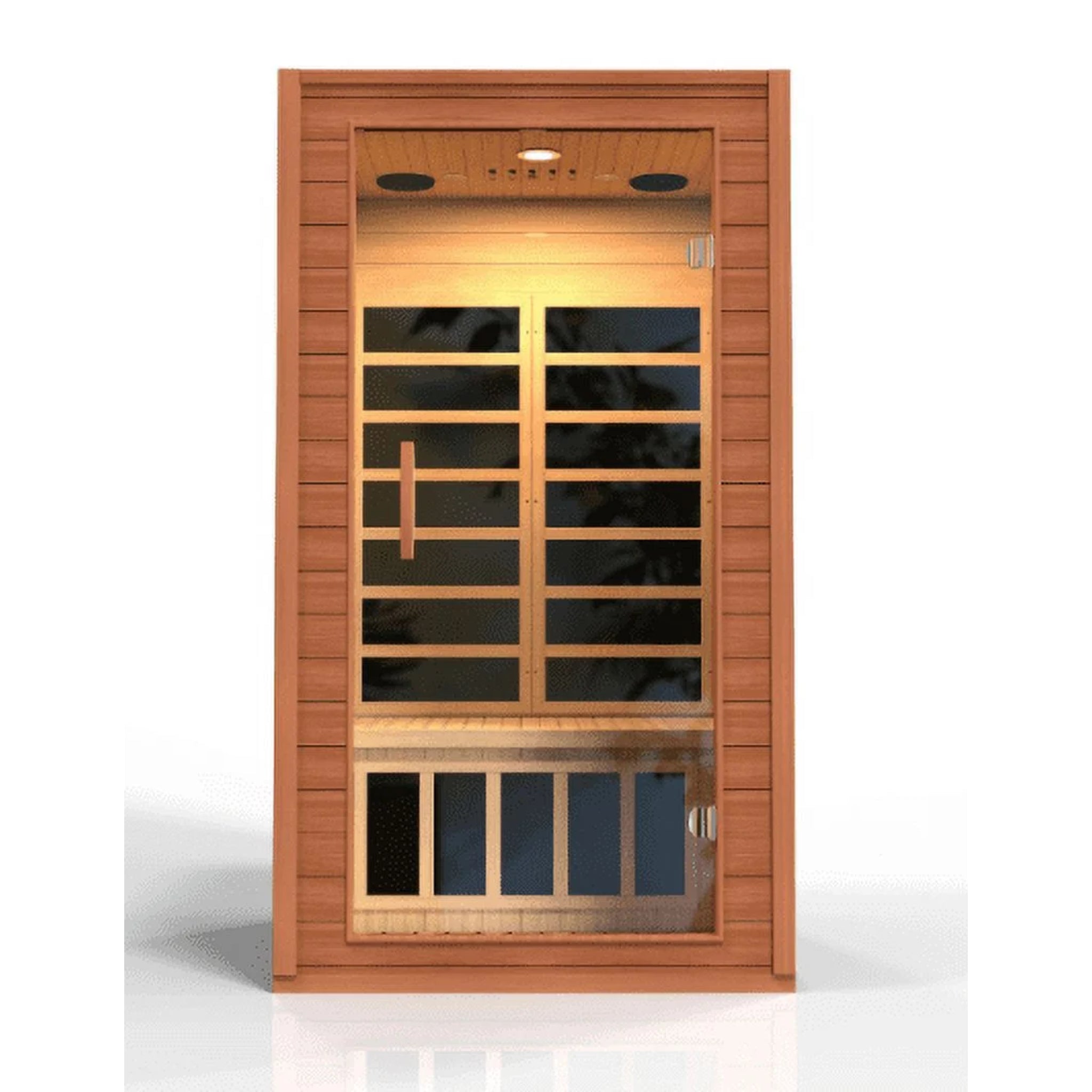 Dynamic Saunas Cordoba Elite 2-Person FAR Infrared Sauna with Canadian Hemlock Wood for Indoor Use