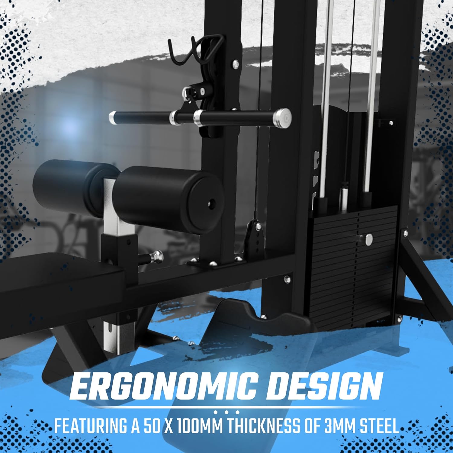 SFE Commercial Lat Pulldown & Low Row Combo with 250lb Weight Stack