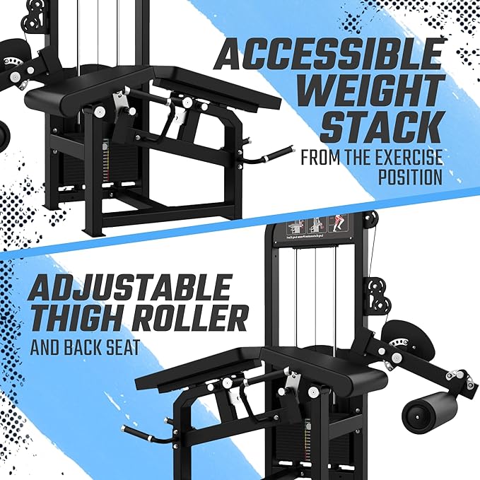 SFE Commercial Leg Extension & Prone Leg Curl Combo with 250lb Weight Stack