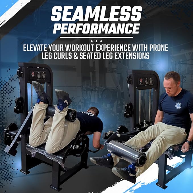 SFE Commercial Leg Extension & Prone Leg Curl Combo with 250lb Weight Stack