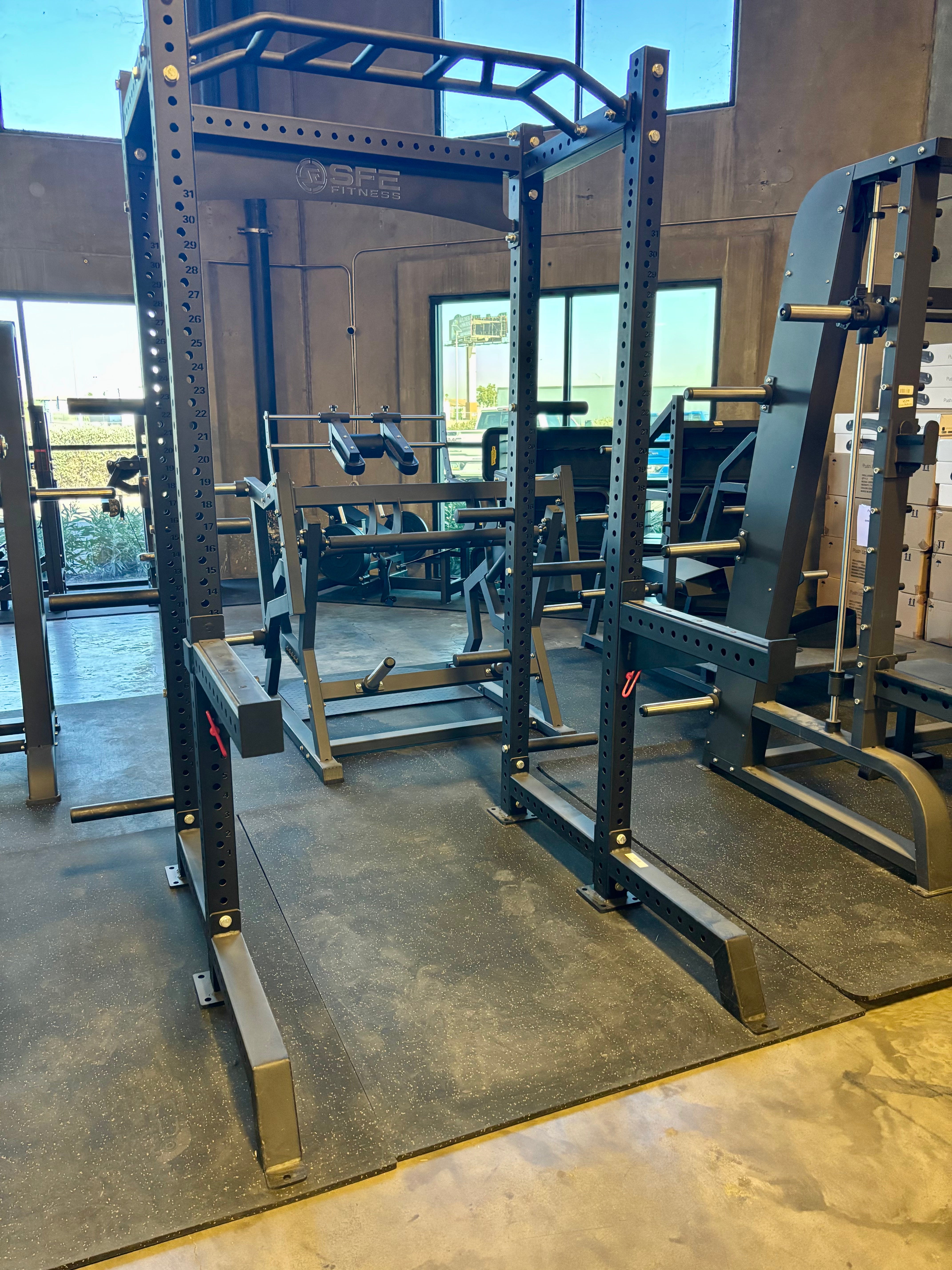 SFE Commercial Full Power Rack with Weight Storage