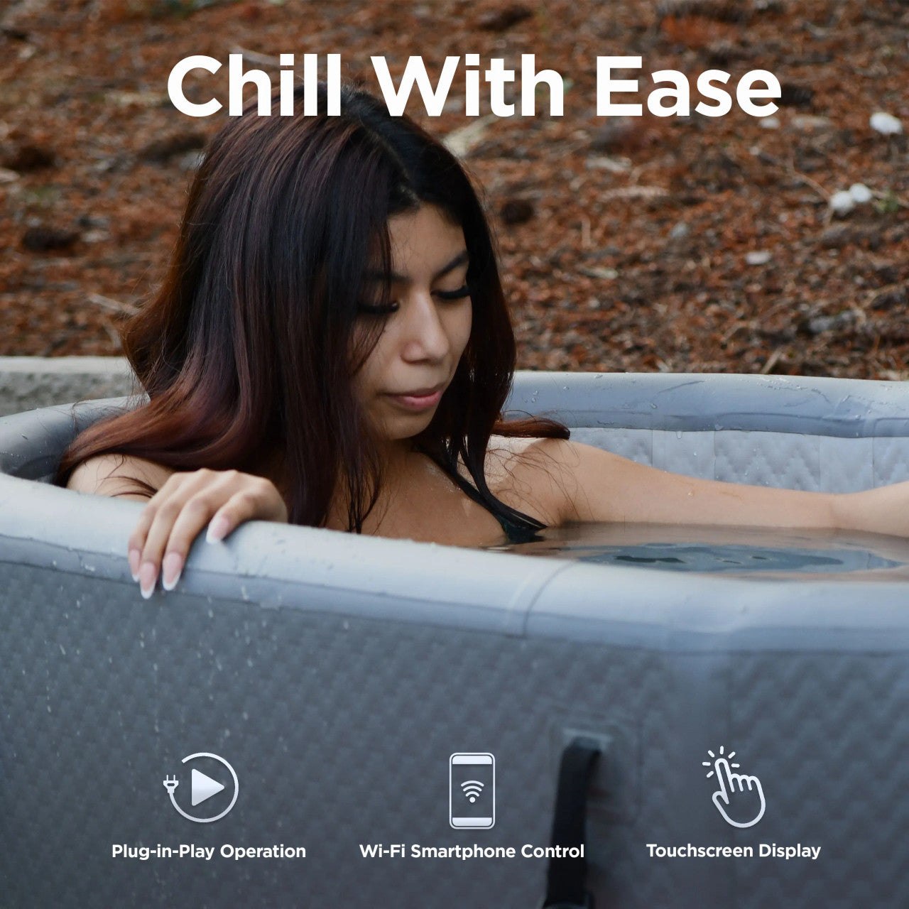 ALEKO Arctica Inflatable Cold Plunge & 1 HP Chiller/Heater Kit