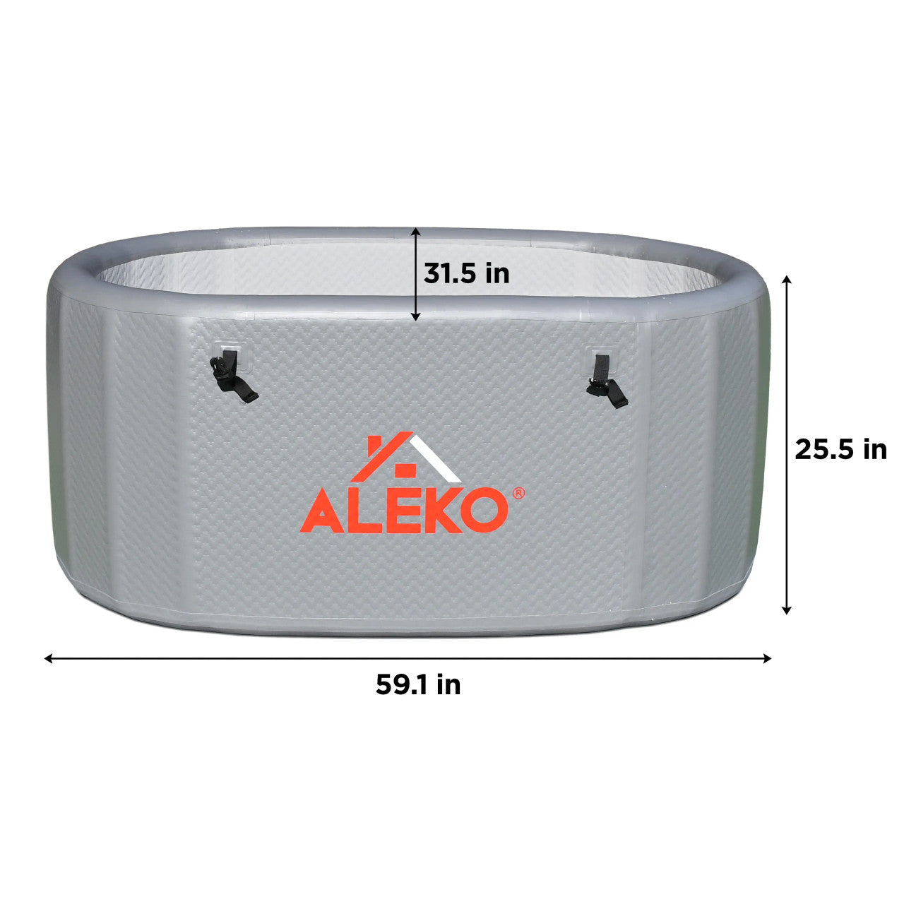 ALEKO Arctica Inflatable Cold Plunge & 1 HP Chiller/Heater Kit