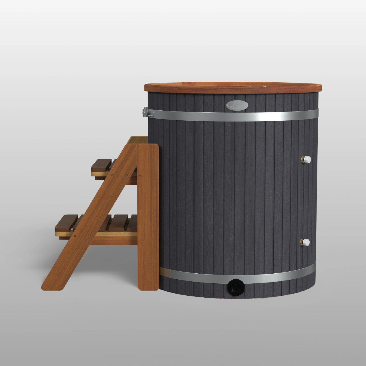 ALEKO Outdoor Wooden Ice Bath & Cold Plunge Tub