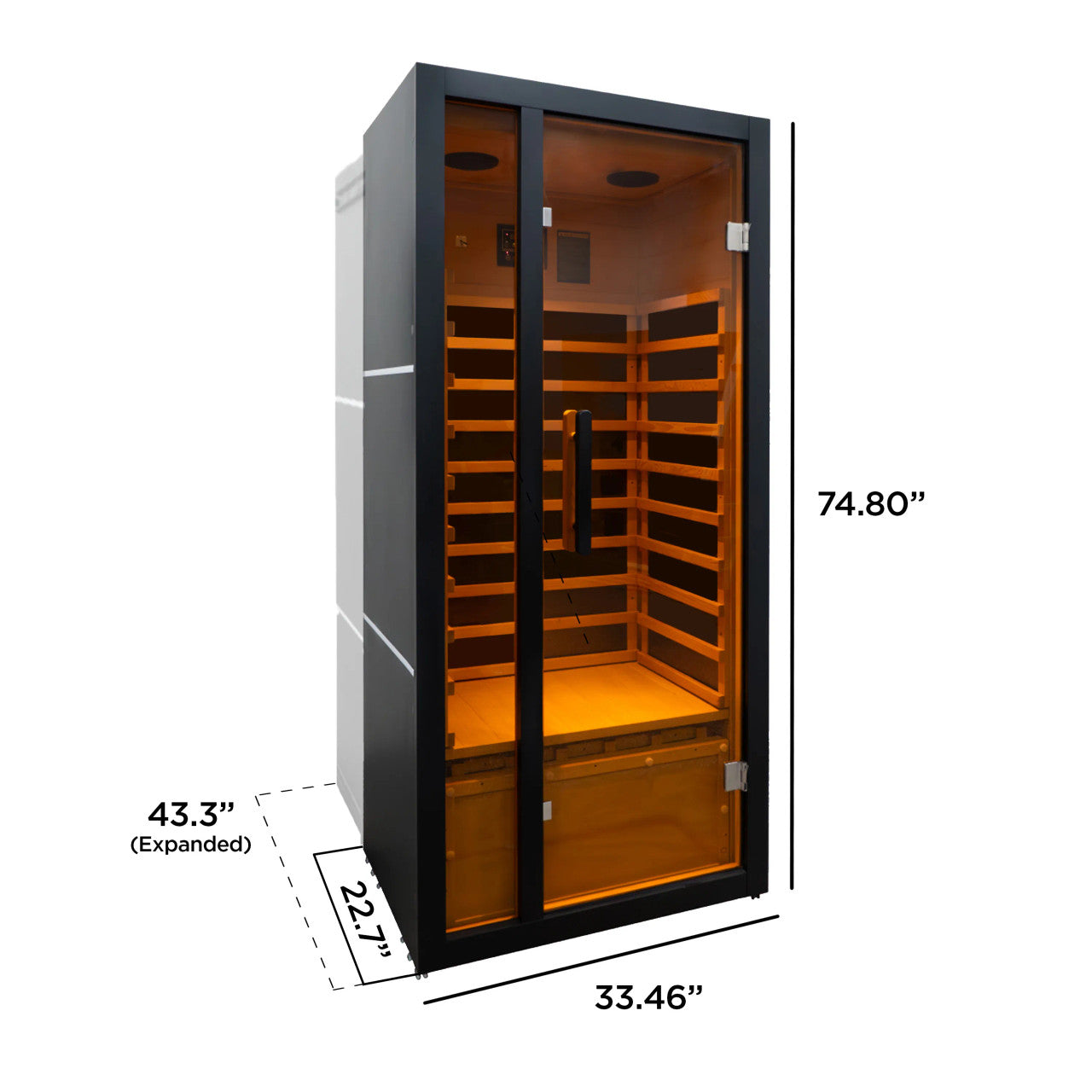ALEKO Oasis 1-Person Hemlock Infrared Sauna